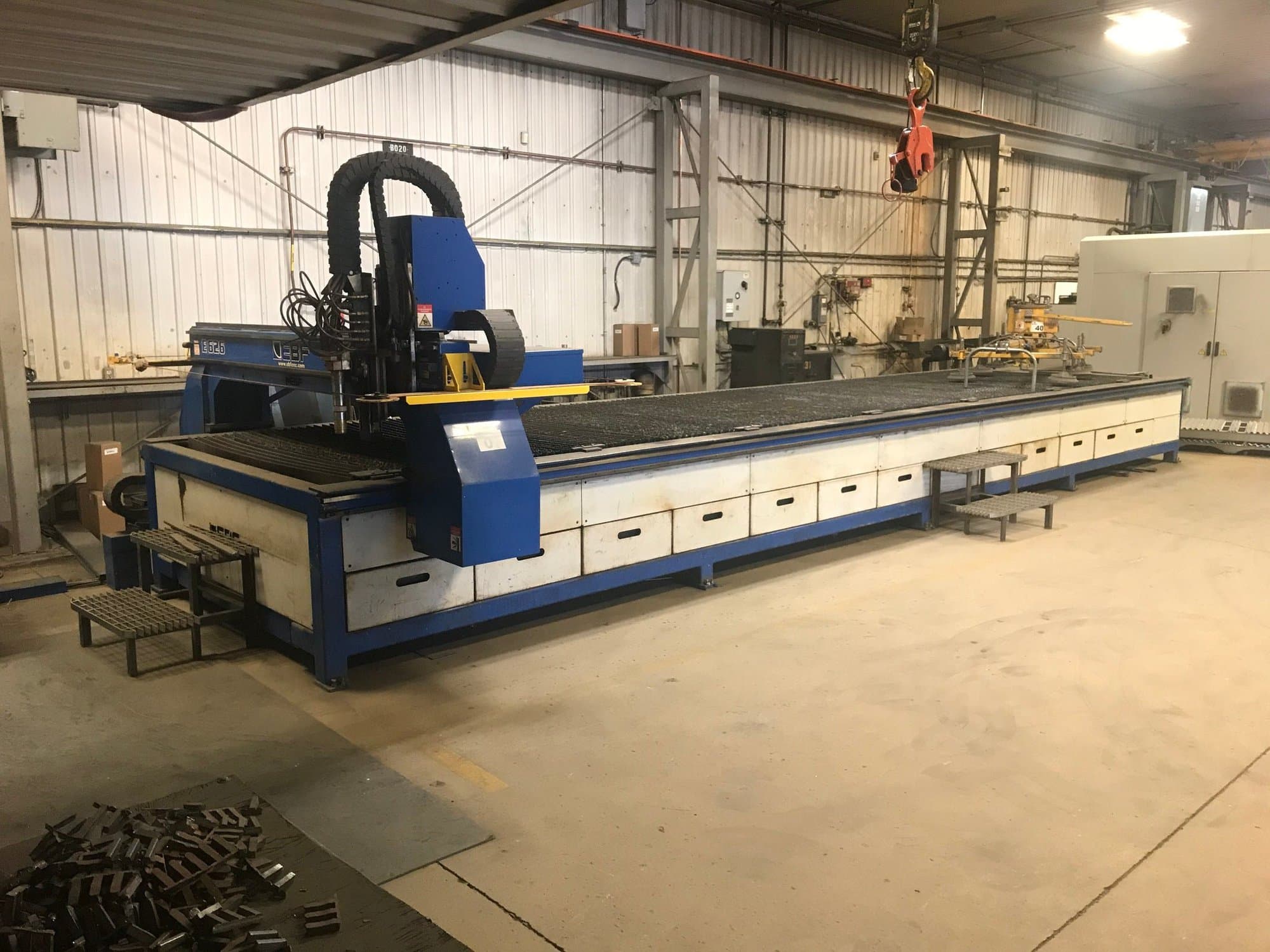 6' x 26' EBF E626 CNC HiDef Plasma Table, 2015 - Burny 10 LCD Plus CNC, Lincoln Electric Kaliburn Spirit II 275 Amp Plasma