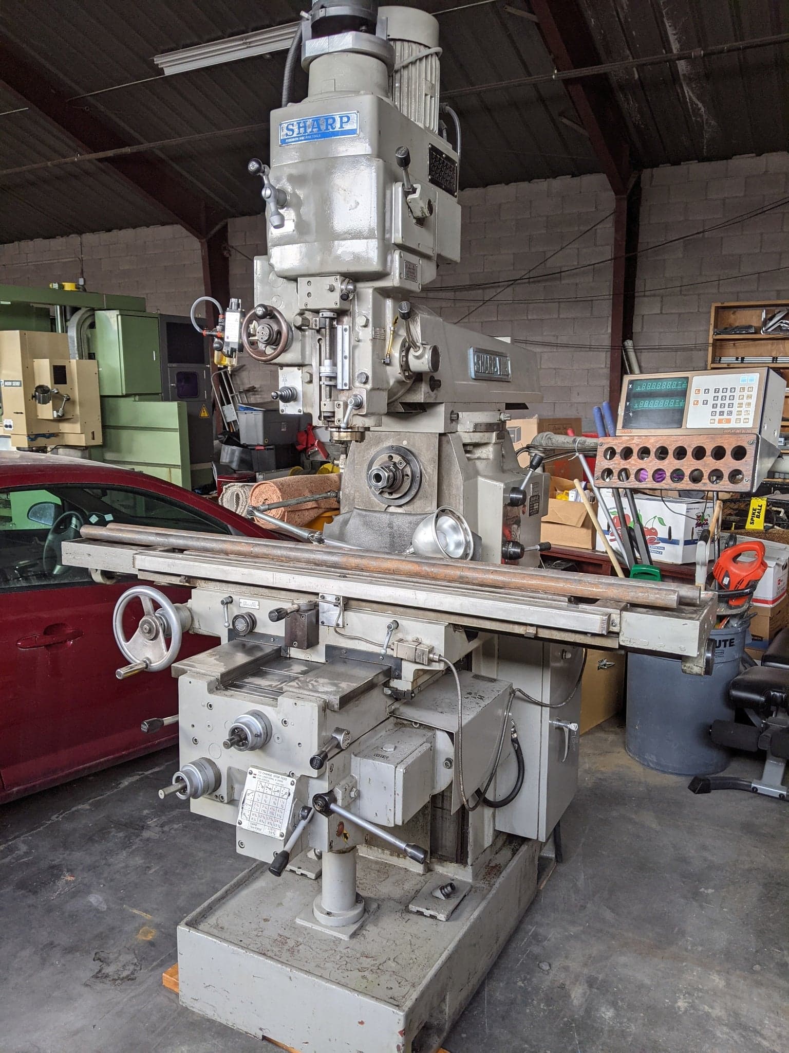 12" x 51" Sharp VH-3 Vertical/Horizontal Mill