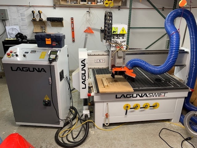 4'x4' Laguna Swift CNC Router, 2019 - 4th Axis Positional Included, Vacuum Table