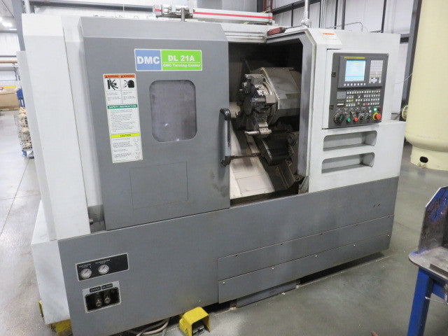 DMC DL21A CNC Lathe, 2015 - Tailstock, Fanuc Control, Chip Conveyor, Under Power