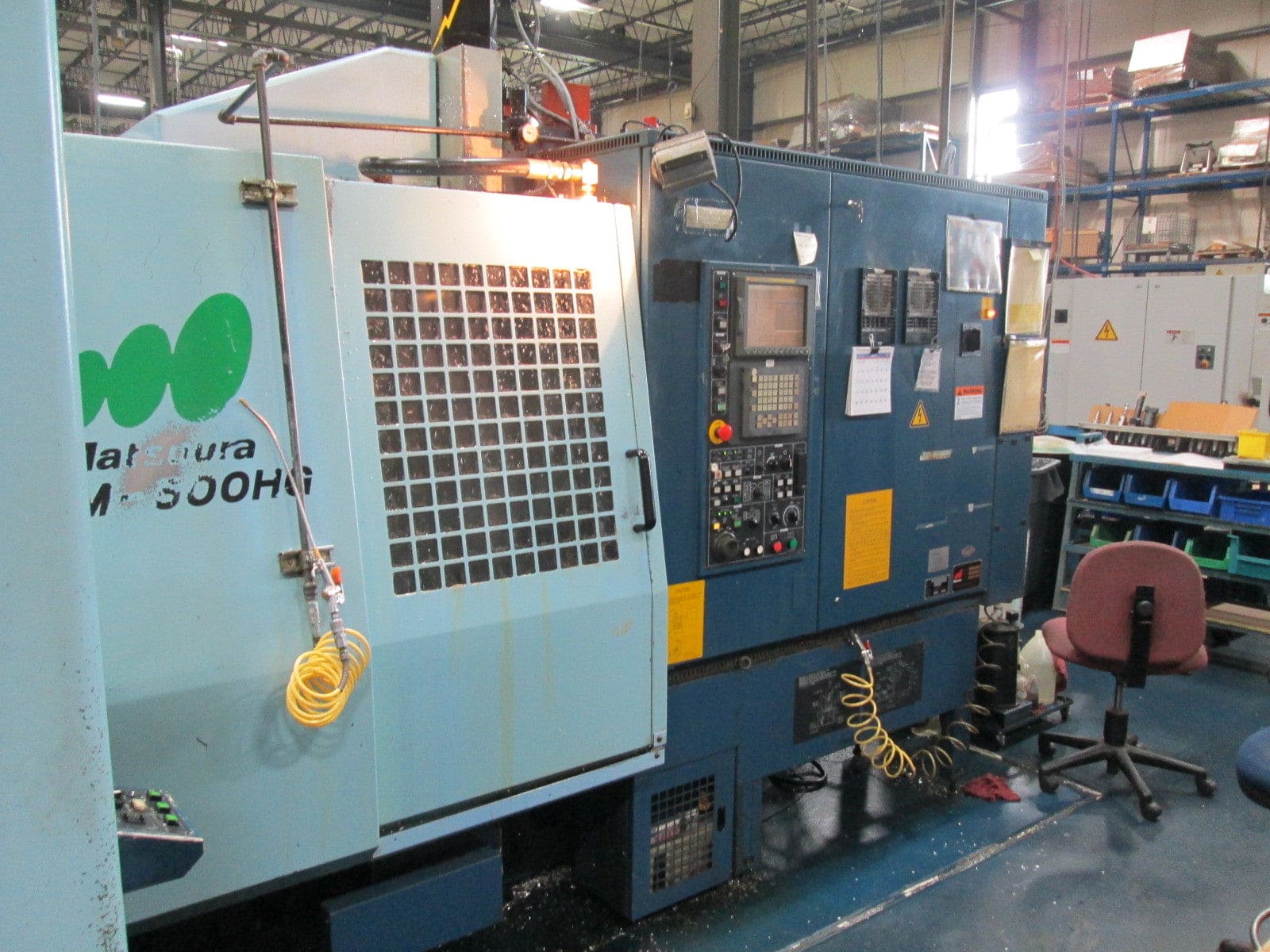 Matsuura MAM 500HG HMC, 1999 - Chip Conveyor, Fanuc Control