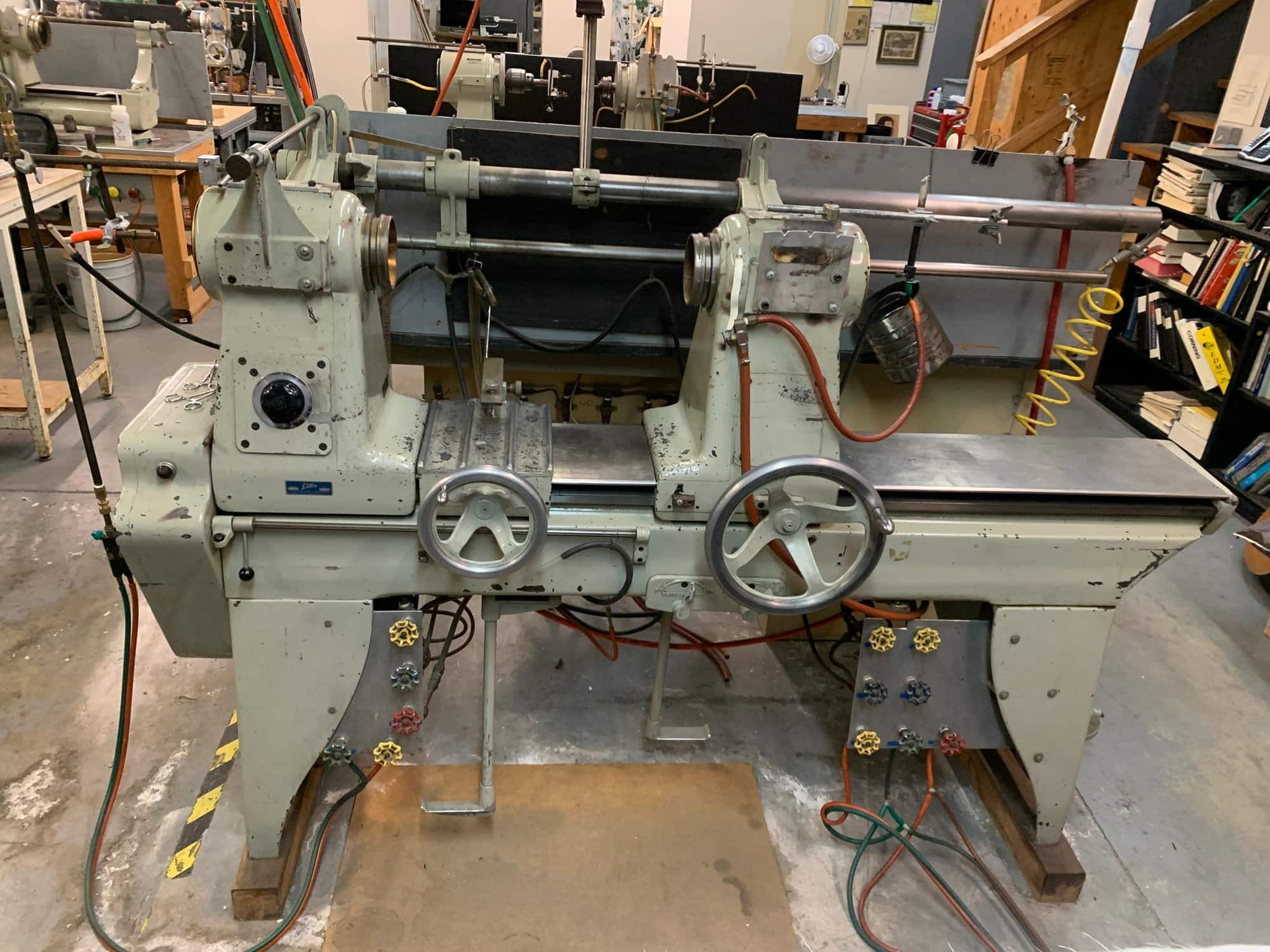 Litton EE Glass Blowing Lathe, 1979 - Dragbar Option, Litton Engineering Laboratories