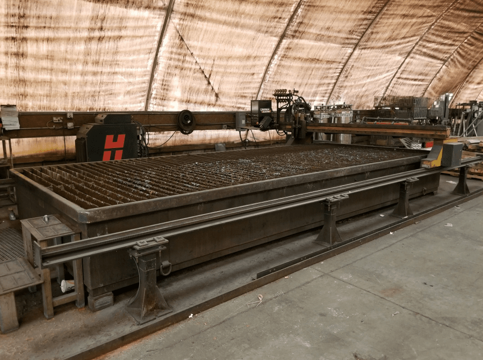 10' x 20' CSI Sabercut CNC Plasma Table, 2008 w/ updated Burny Control and Oxy Fuel Torch