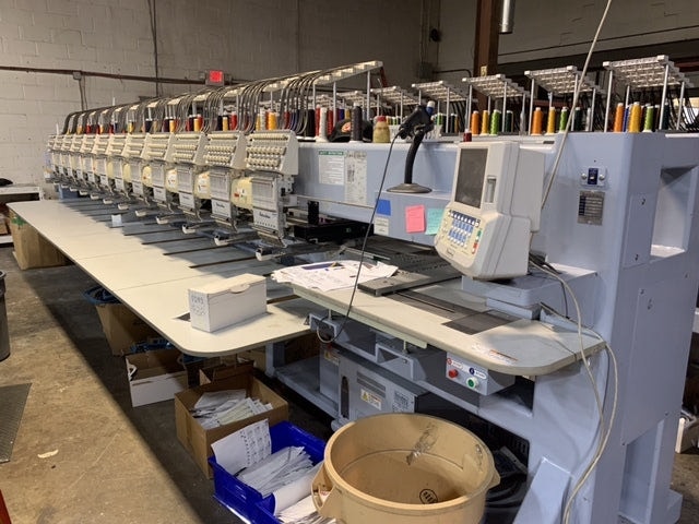 12 Head Barudan BEXS-S1512C Embroidery Machine, 2017
