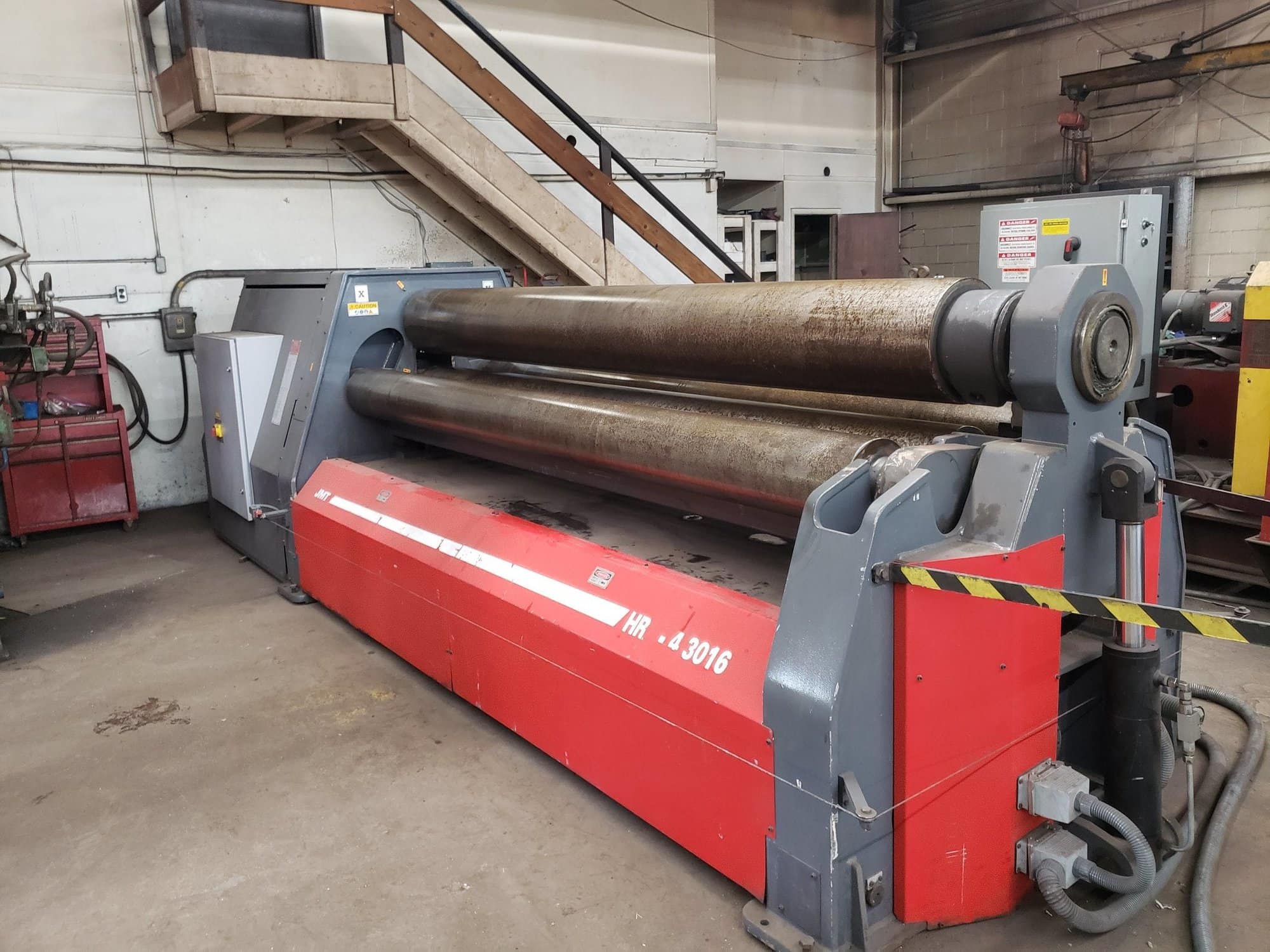 5/8" x 10' Durma HRB-4 3016 CNC 4 Roll Plate Roll, 2012- ESA CNC Control