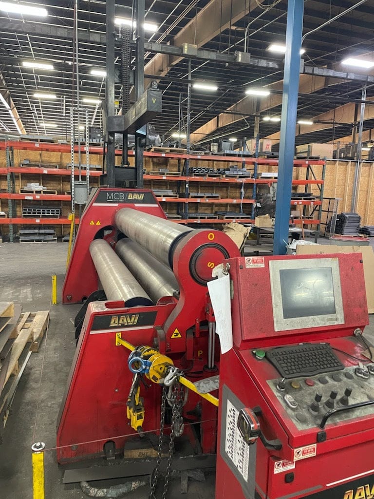 1" x 10' Davi #MCB F-30 Hydraulic 4 Plate Roll, 2016