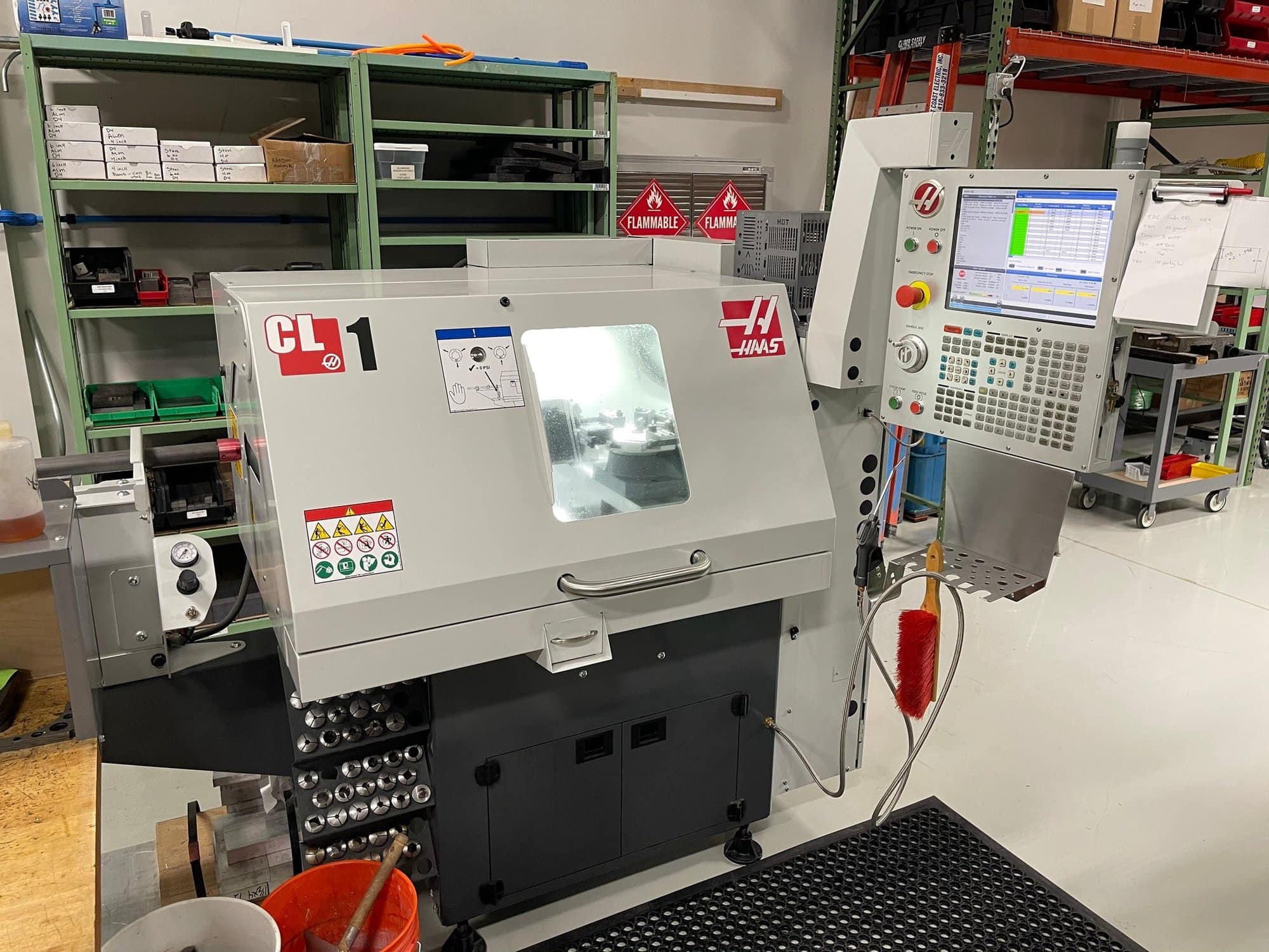 Haas CL-1 CNC Lathe, 2018 - Parts Catcher, C Axis, Bar Feeder