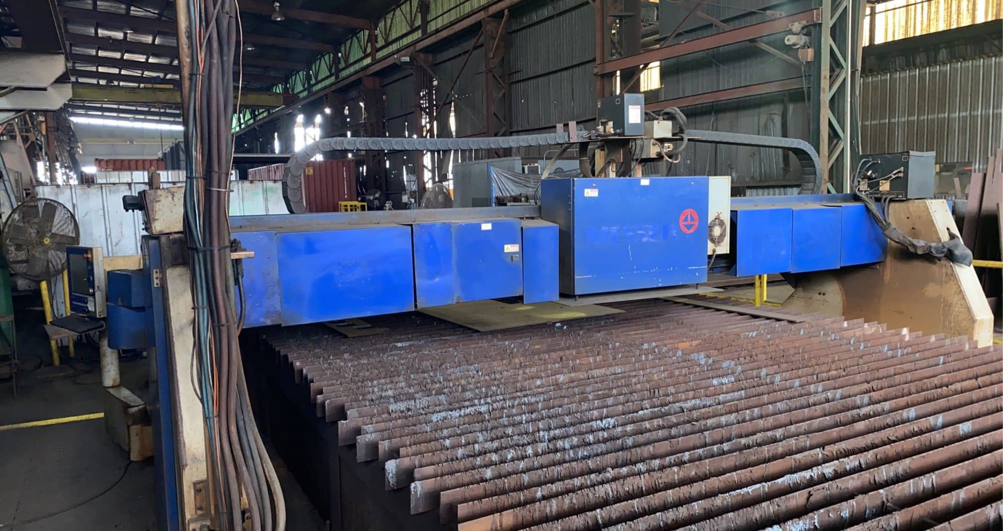 12' x 20' Messer Titan II Plasma Cutting Line, 2008