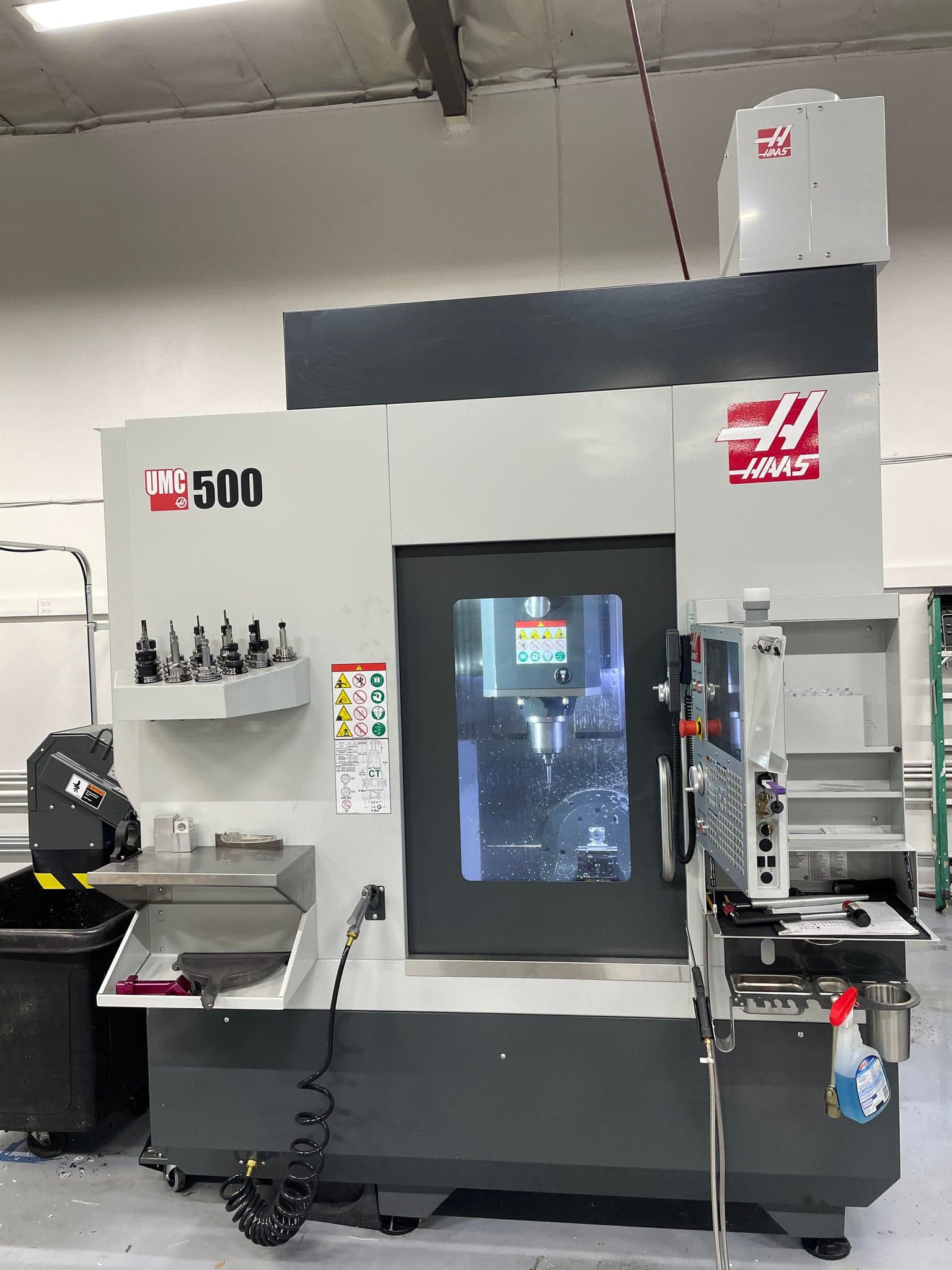 Haas UMC-500 Universal Machining Center, 2020 - 15,000 RPM Spindle, TSC, WIPS. (3 Identical Machines)