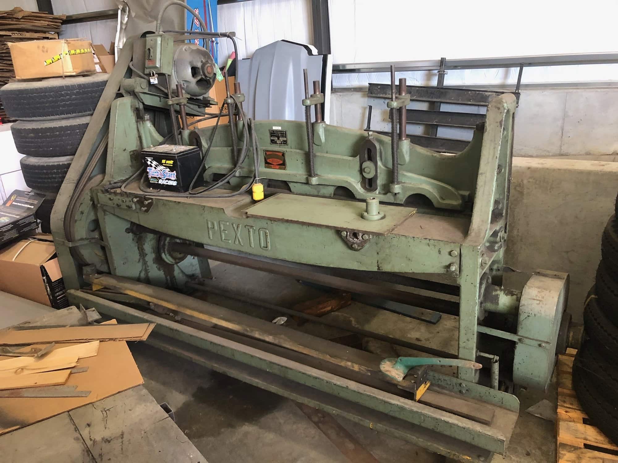 14 Ga x 6' Pexto Mechanical Sheet Metal Squaring Shear