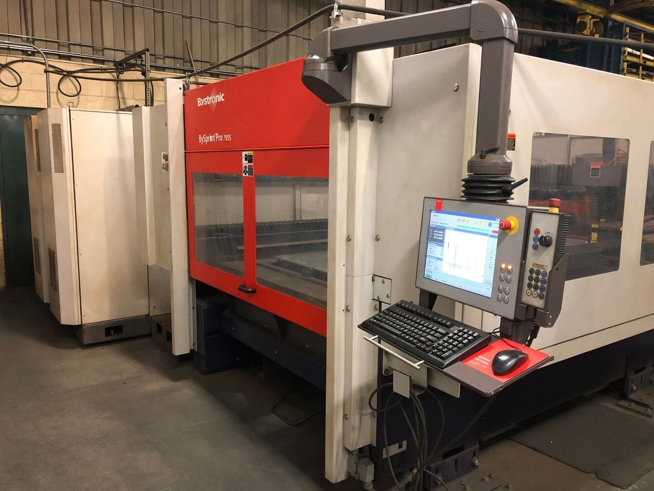 4400 Watt Bystronic Bysprint Pro 3015 CO2 Laser, 2009 - 5'x10' Table, Low Hours