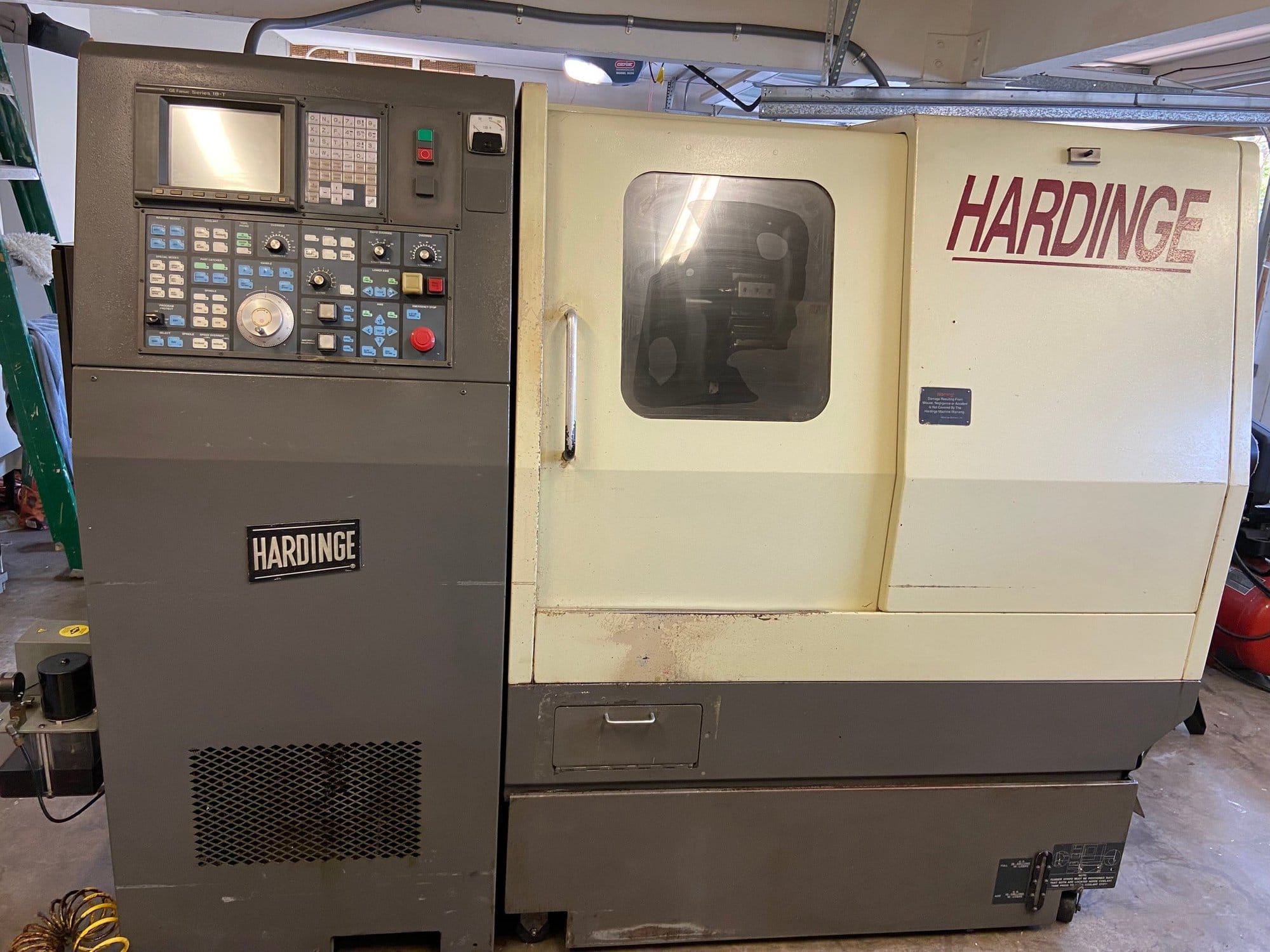 Hardinge Conquest T-42 4 Axis CNC Lathe, 1996 - Live Tooling, Fanuc Control, Full C Axis Milling