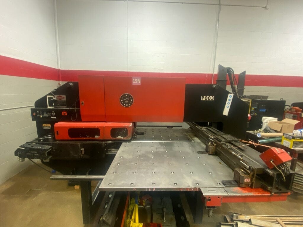 33 Ton Amada Pega 357 CNC Turret Punch, 1996 - 2 Auto Index, 44 Station, Great Condition, Pre-Removal Pricing