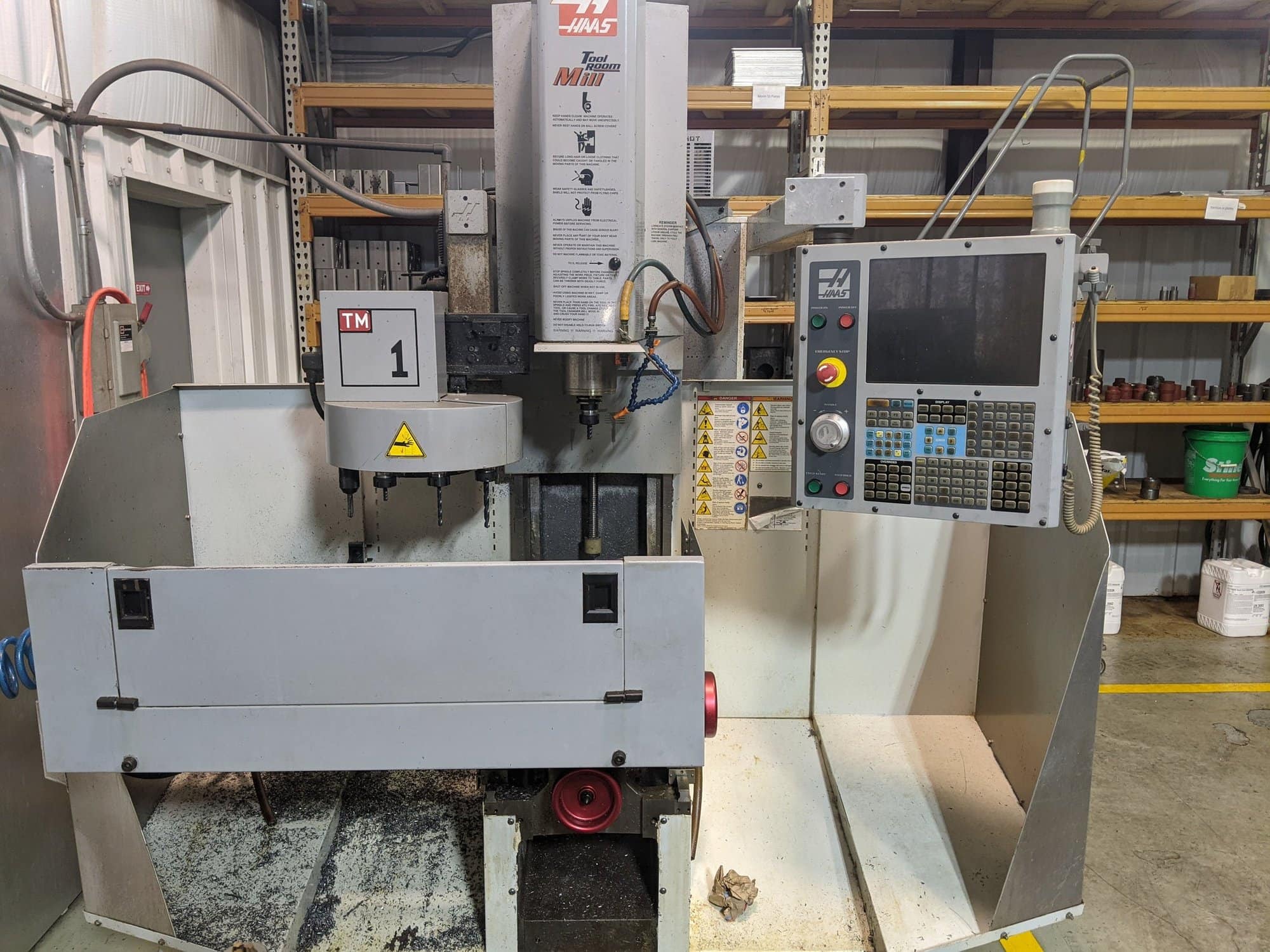 Haas TM-1 VMC, 2008- 8 ATC, Under Power