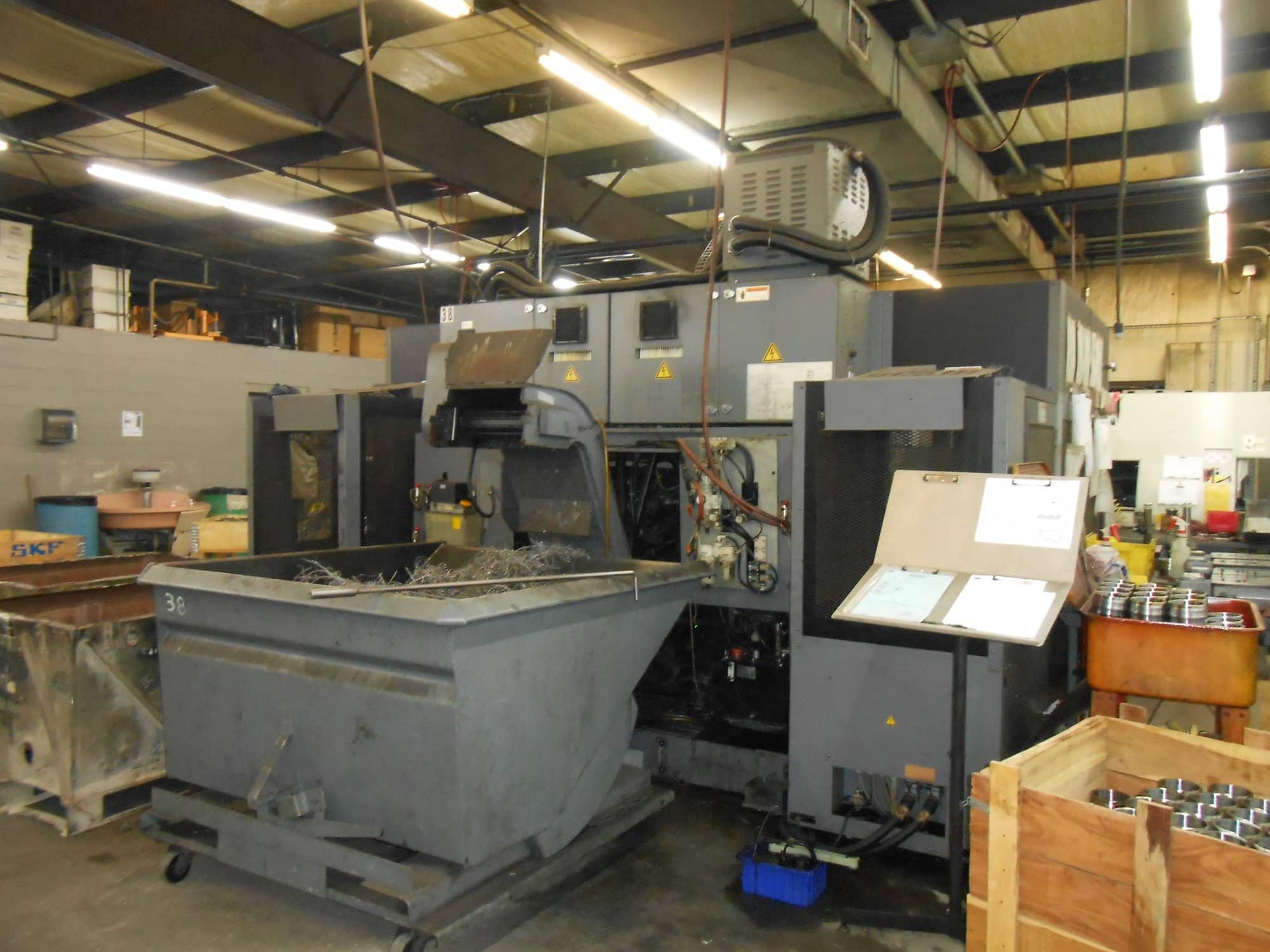 Okuma 2SP-250HM CNC Lathe, 2012- Chip Conveyor, Gantry Loader - Image 4