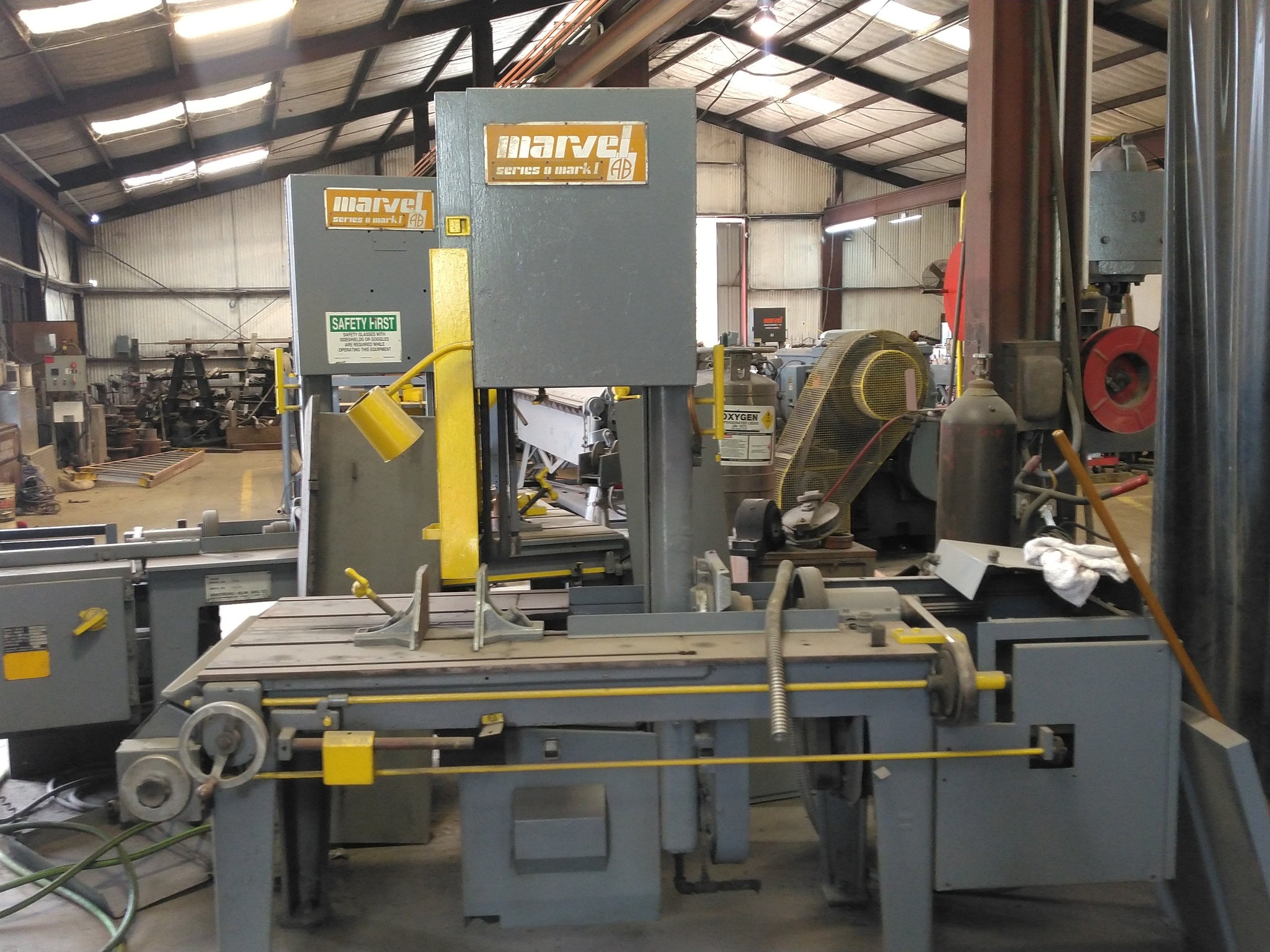 18" x 22" Marvel Series 8 Mark 1 Vertical Band Saw, 1985