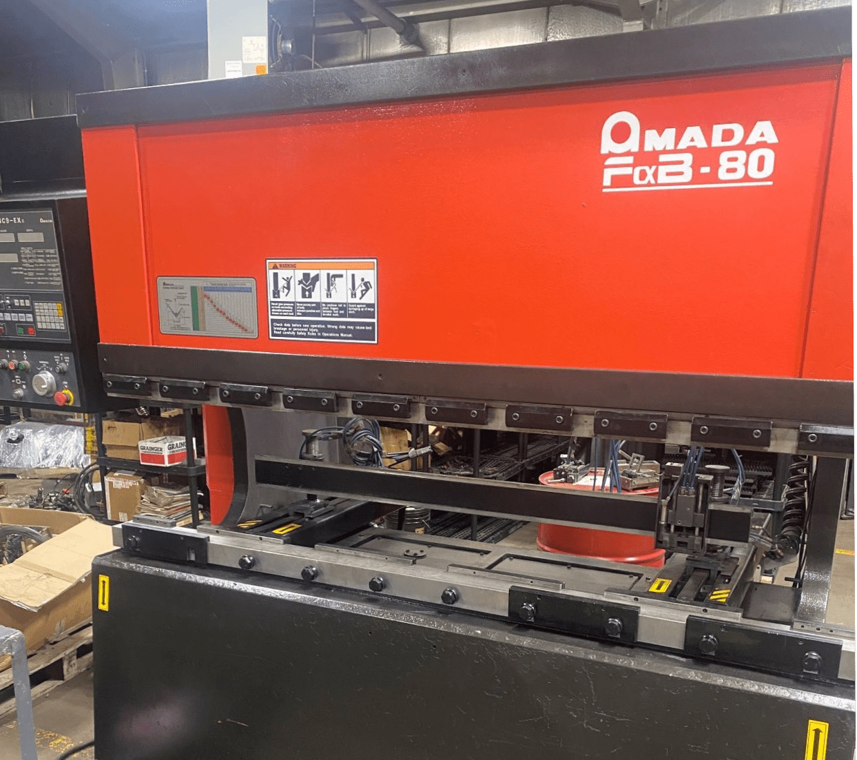 88 Ton x 6.8' Amada FBD 8020 CNC Press Brake, 1988 - 2 Axis Backgauge (Rebuilt)