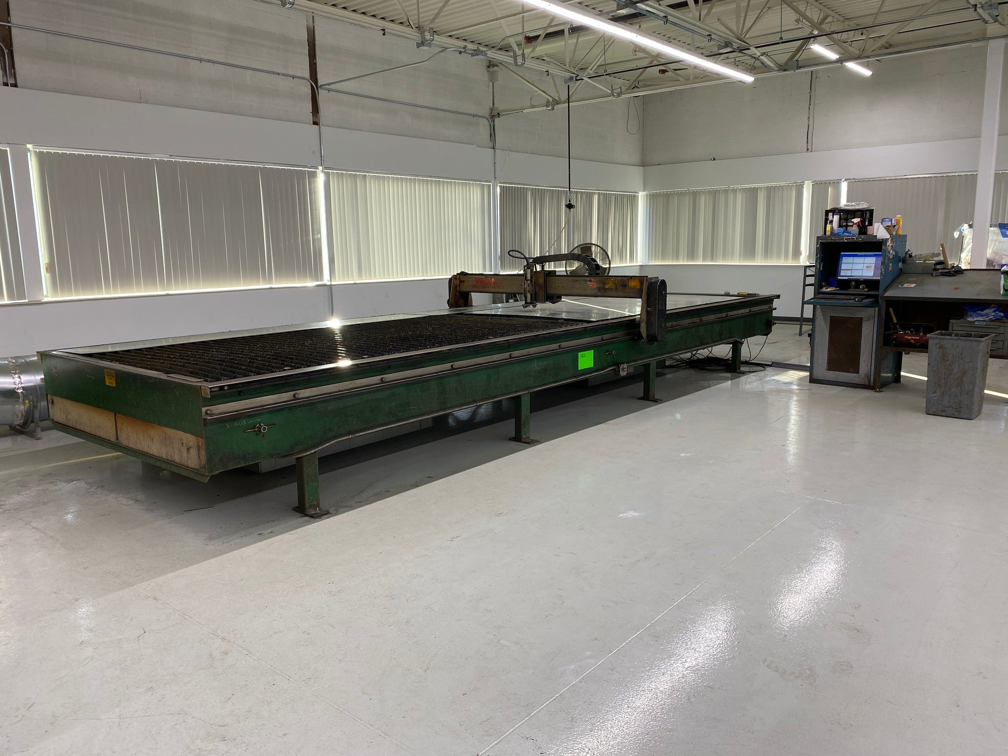 6' x 20' Vicon HVAC 8000 Plasma, 2001- Hypertherm Powermax 65