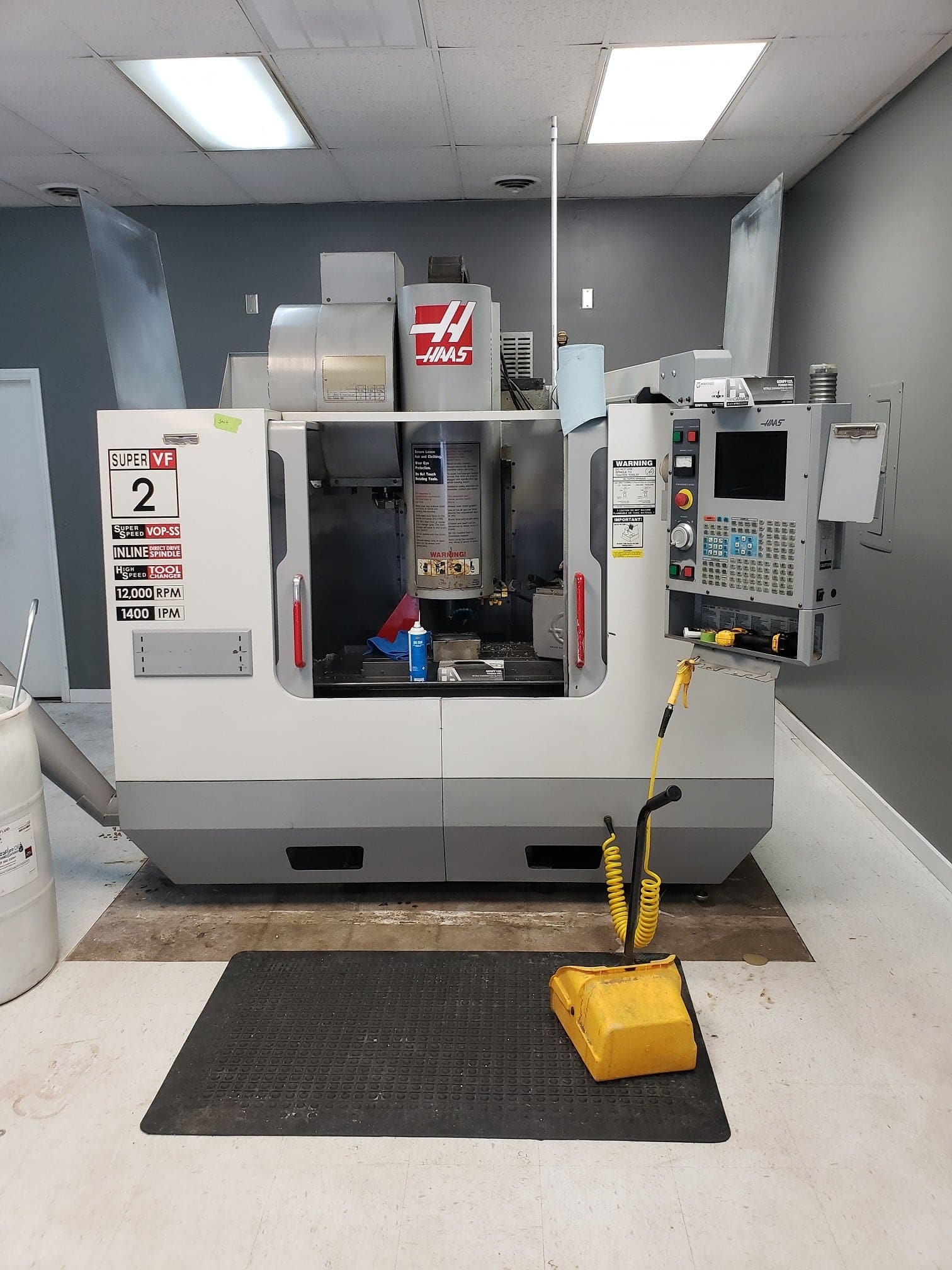 Haas VF-2SS VMC, 2003 - Inspection Report in Hand, 12k RPM, Video
