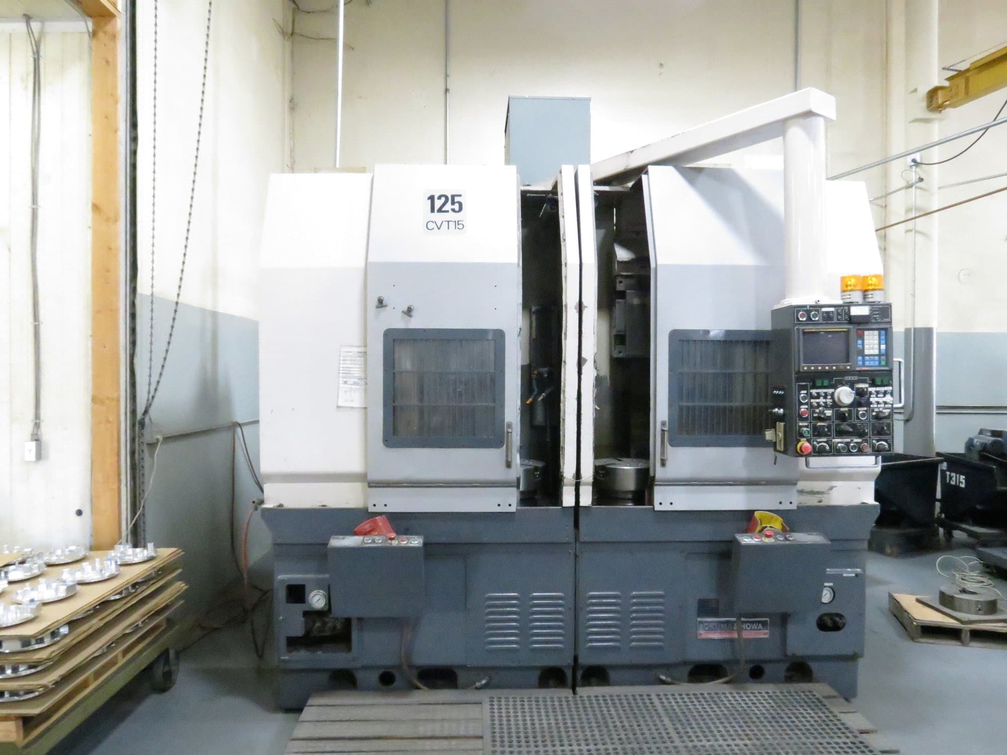 Okuma & Howa ACT2SP-V3 VTL, 1990 - Chip Conveyor, Fanuc Control
