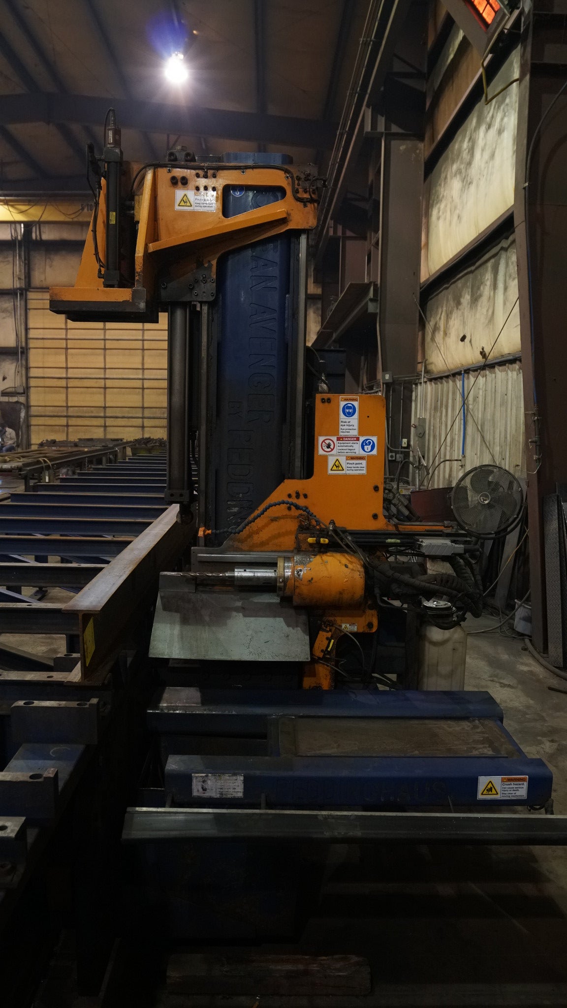 40" x 60' Peddinghaus Ocean Avenger MDL-1000B CNC Beam Drill, 2008 - Bit Sharpener and Tooling Bits Included