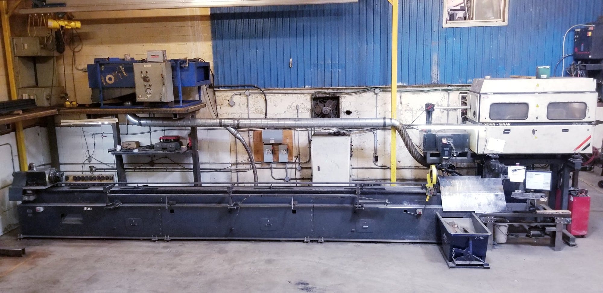 2000 Watt Altamar LT2400 Tube Laser, 2004 - 6” X 24’, Semi-Automatic Bundle Feed Infeed Shuttle