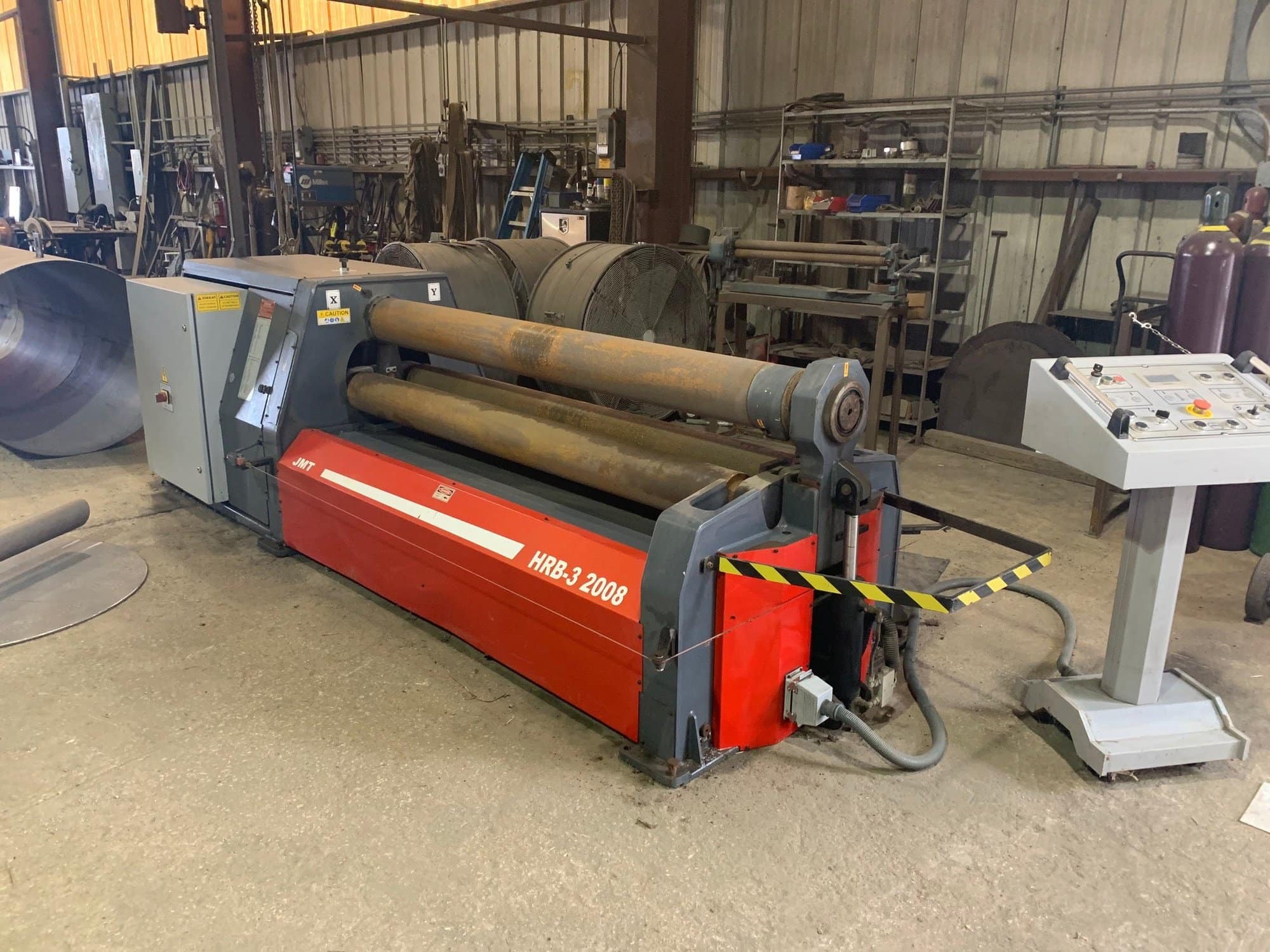 1/4" X 6'6" Durma HRB-3 2008 Plate Roll, 2014- Push Button Conical Bending