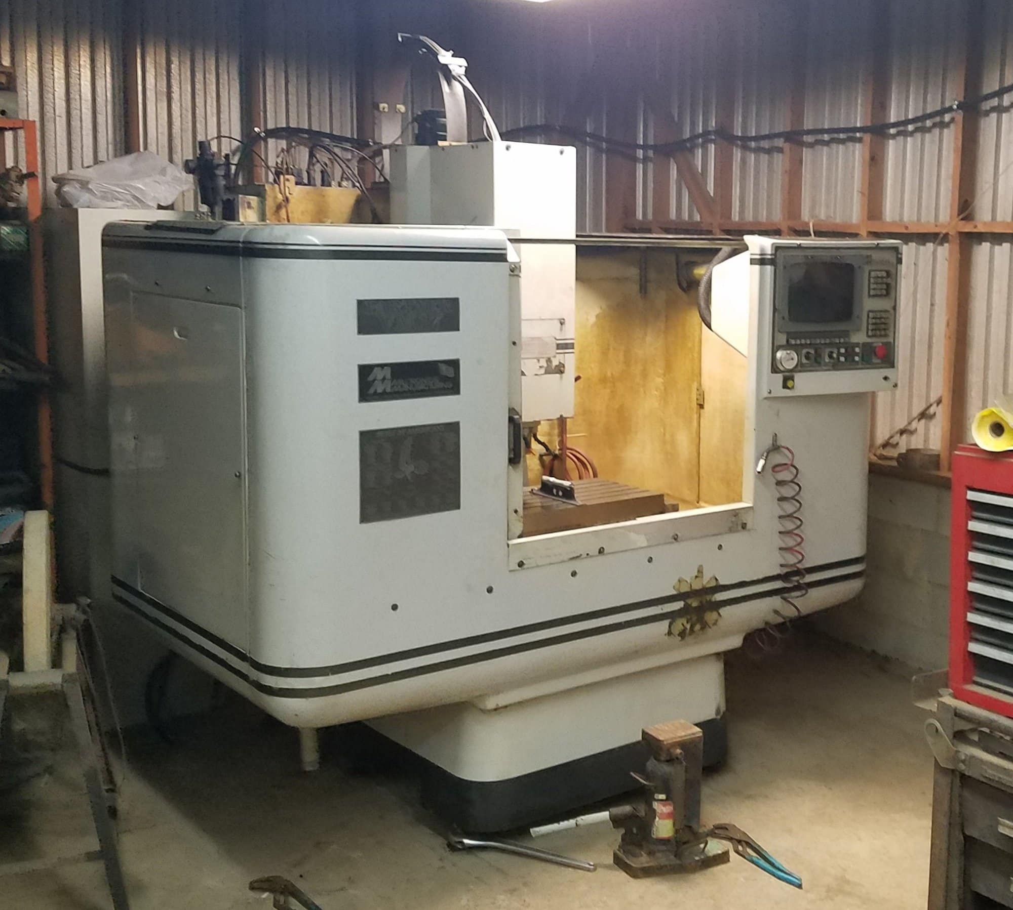 Milltronics VM17 VMC, 1997 - Wired for 4th Axis, Rigid Tapping