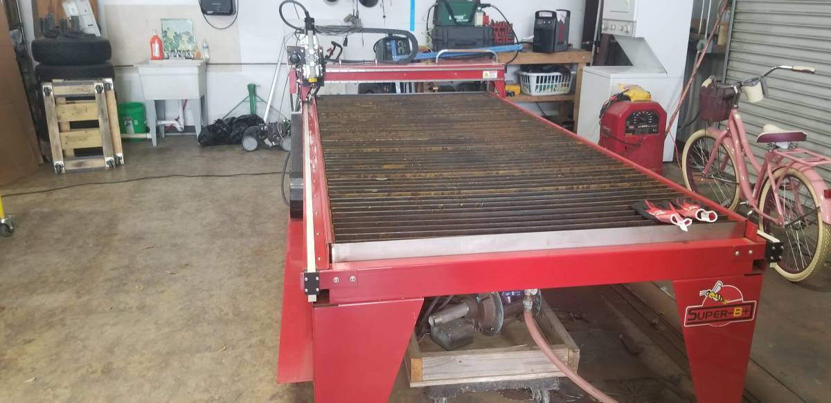 4' x 8' Dynatorch Super B+ CNC Plasma, 2020 - ONLY 15 HOURS OF USE, Hypertherm Powermax 65