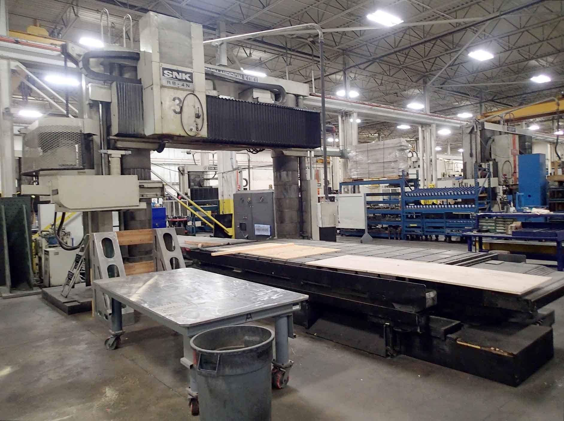 SNK RB-4N Double Column Bridge Mill, 1992- Fanuc, 177" x 114", 24 ATC