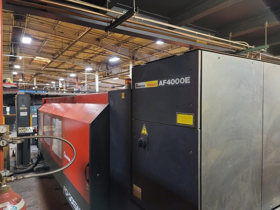 4000 Watt Amada FO3015NT CO2 Laser, 2005- 5'x10' Table Pre-Removal Special Pricing