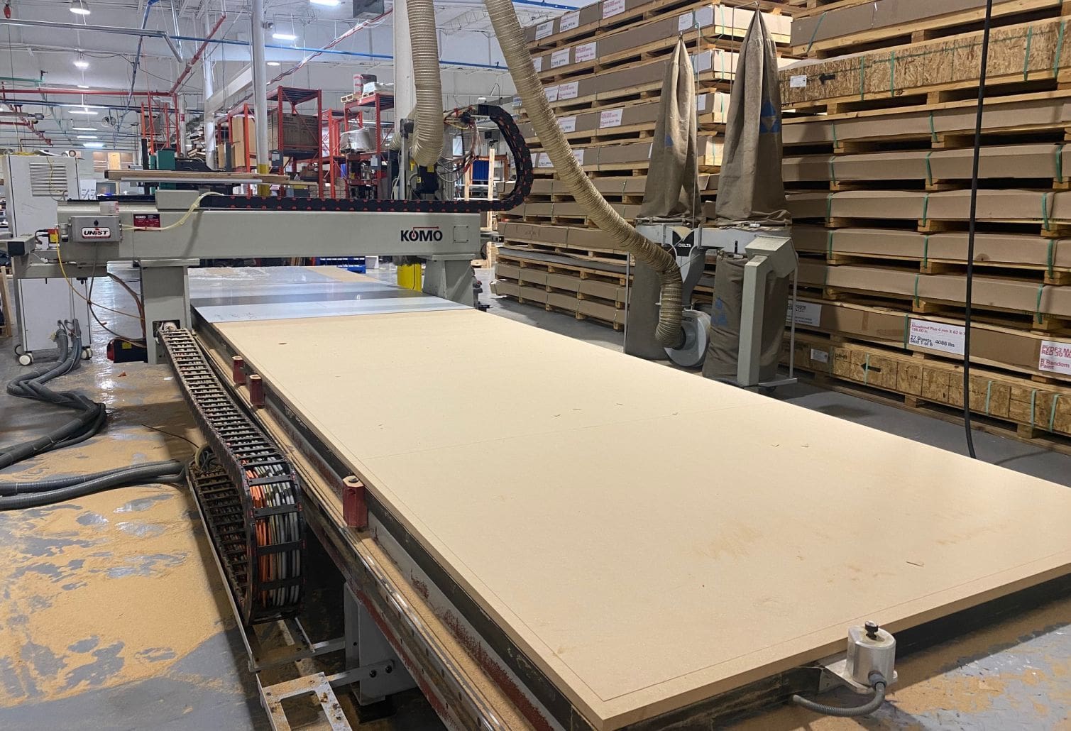 5’ x 24' Komo GT 524 CNC Router, 2010 - w/ Vacuum Pump