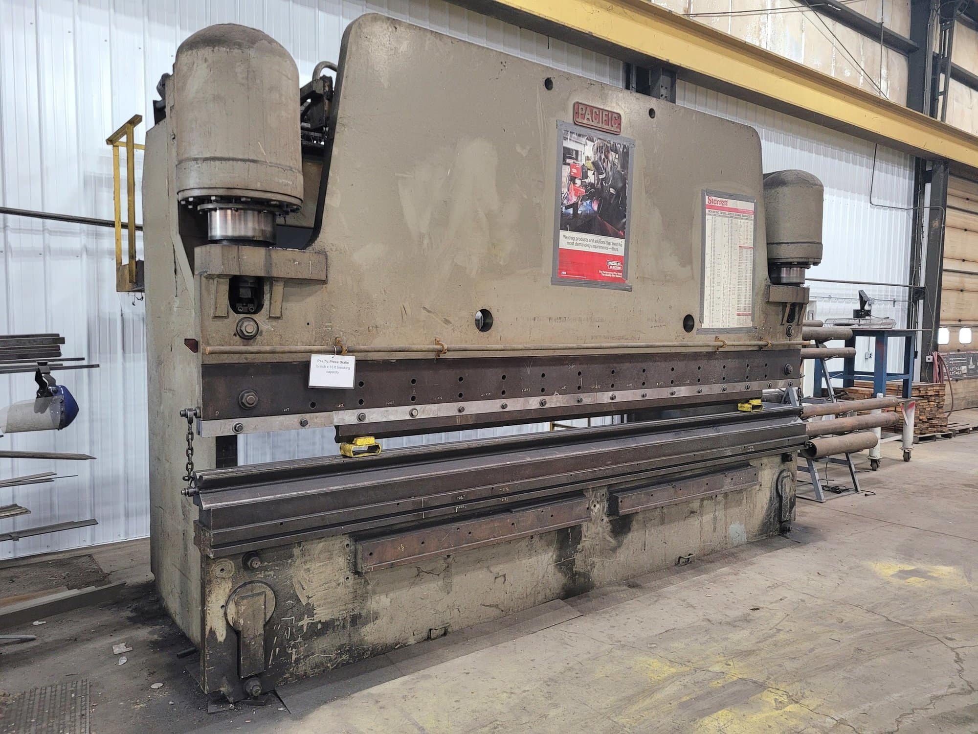 400 Ton x 16' Pacific K40016 Press Brake, 1978