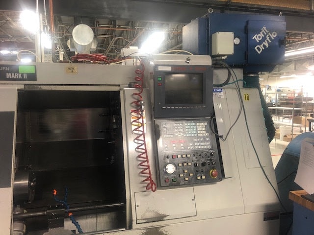 Mazak Super Quick Turn SQT 18M Mark II CNC Lathe, 1995 - Live Tools, Parts Catcher - Image 2
