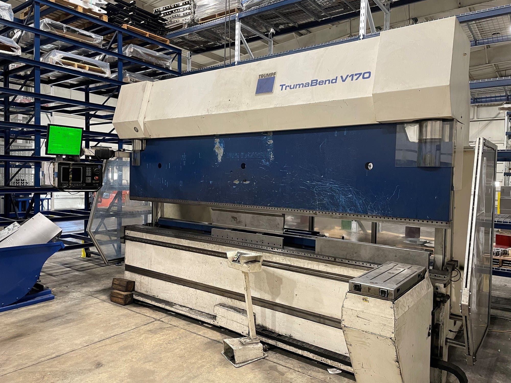 187 Ton x 13' Trumpf Trumabend V170 CNC Press Brake, 1997- 4-Axis Backgauge