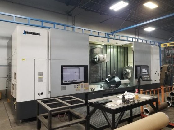 Okuma Multus B550-W CNC Lathe, 2016 - Big Bore, Installed 2018, Renishaw Probing