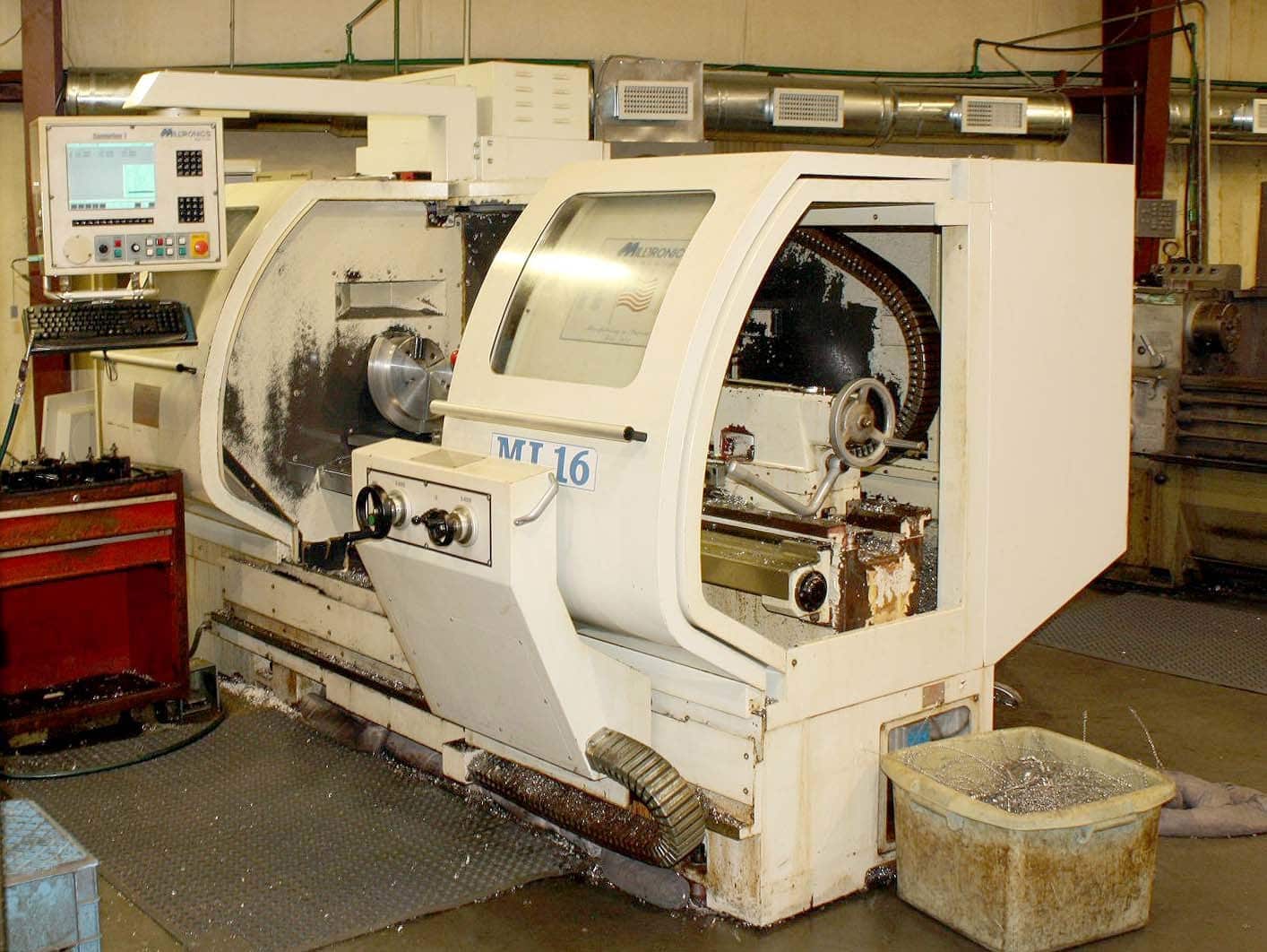 Milltronics ML-16 CNC Lathe, 2005 - New Spindle, Tailstock, Tool Post