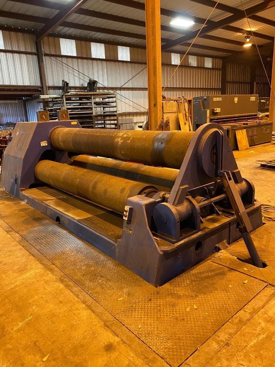 1-1/4” x 10’ Roundo PS-460/10 3 Roll Double Pinch Plate Roll, 1979