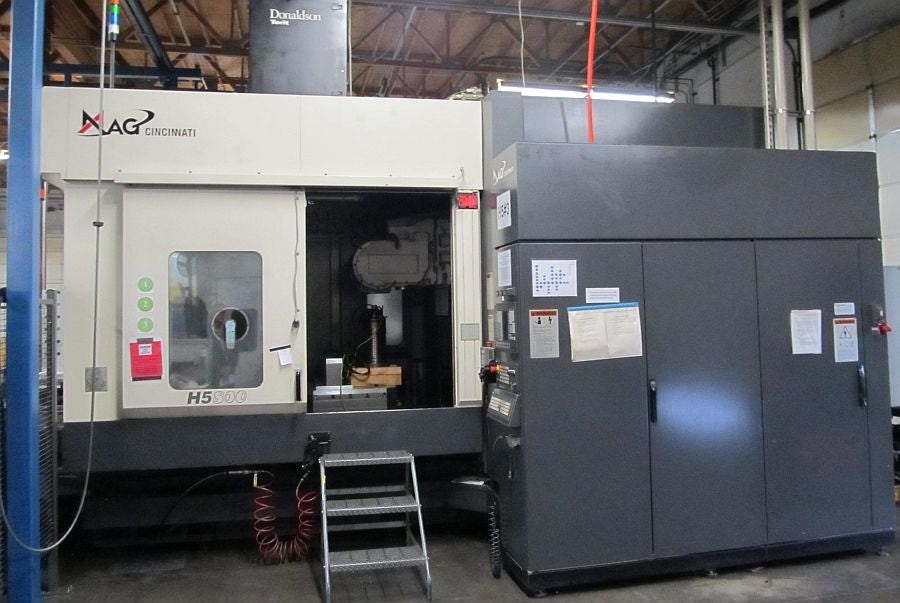 Cincinnati Magnum H5-800AP HMC, 2006 - Through Spindle Coolant, 5 Axis, Pallet Pool