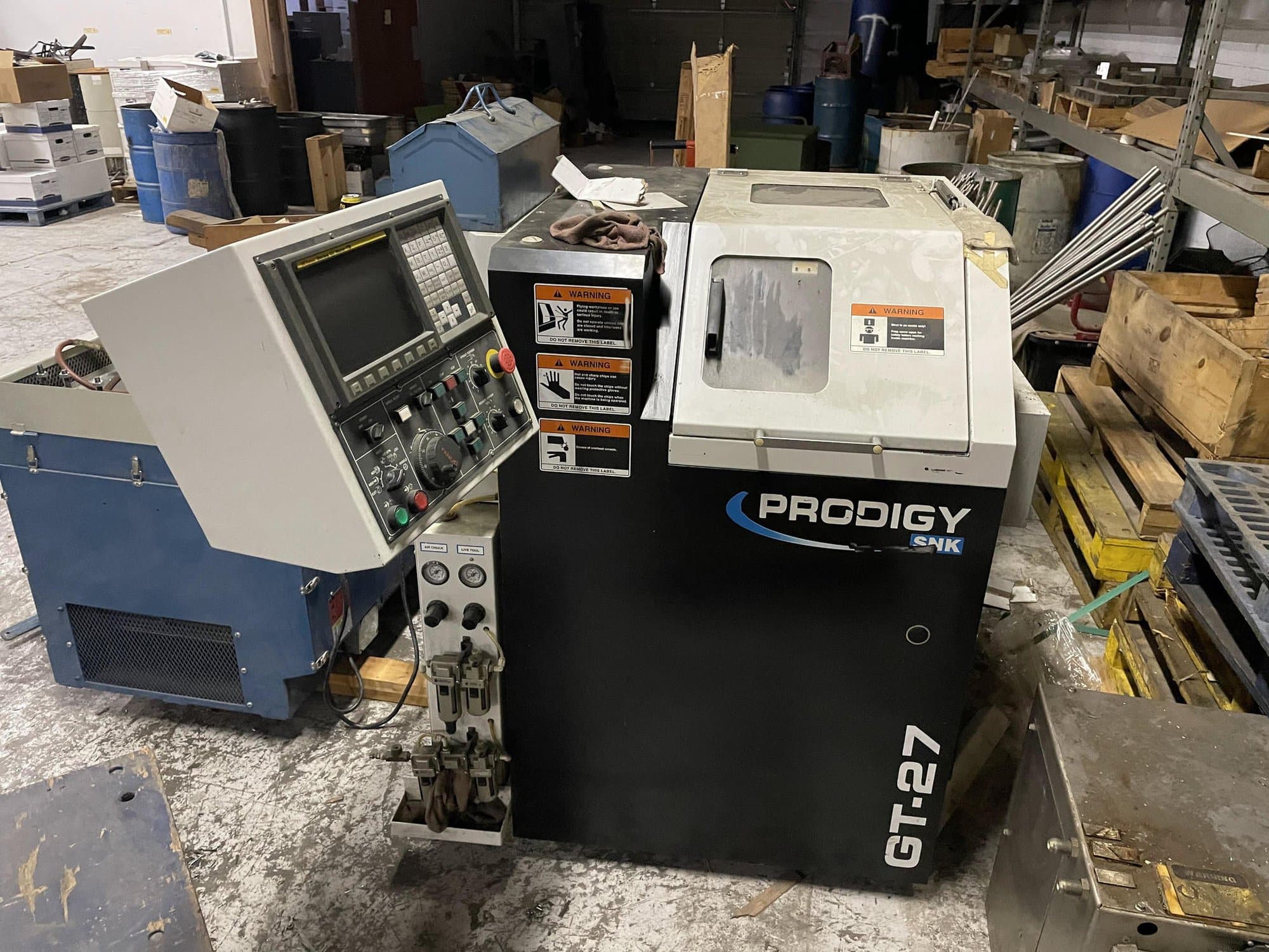 SNK Prodigy GT-27 Gang Tool Lathe, 2005 - Live & Static Tools, 1" Hole