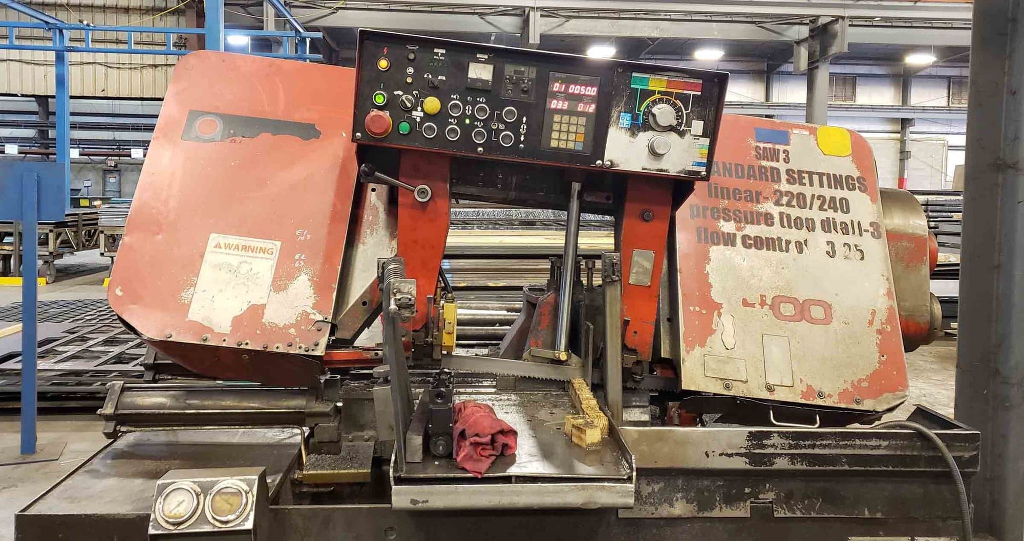 16" x 16" Amada HFA-400W Horizontal Band Saw, 1998