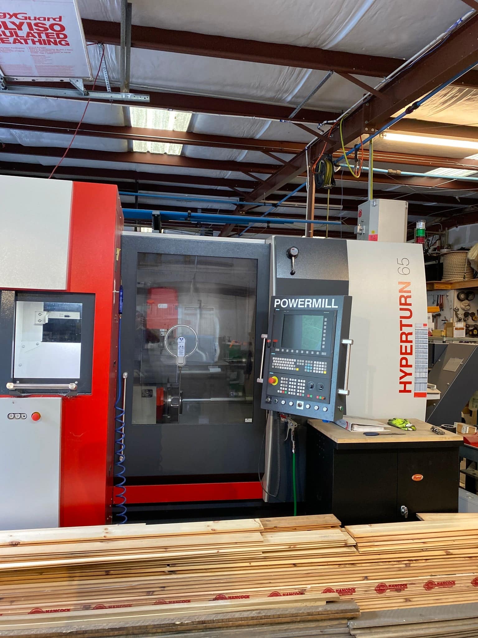 Emco Hyperturn 65 Multi Axis CNC Lathe, 2017 - Parts Catcher, Bar Feeder, Probe, Tool Presetter