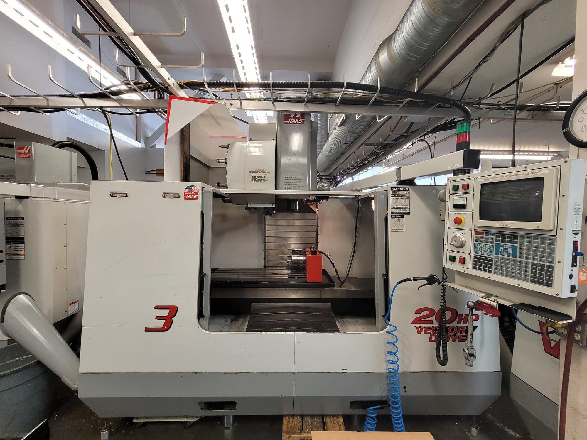 Haas VF-3 VMC, 2000 - 4th Axis Ready, 24 SMTC, Renishaw Probe
