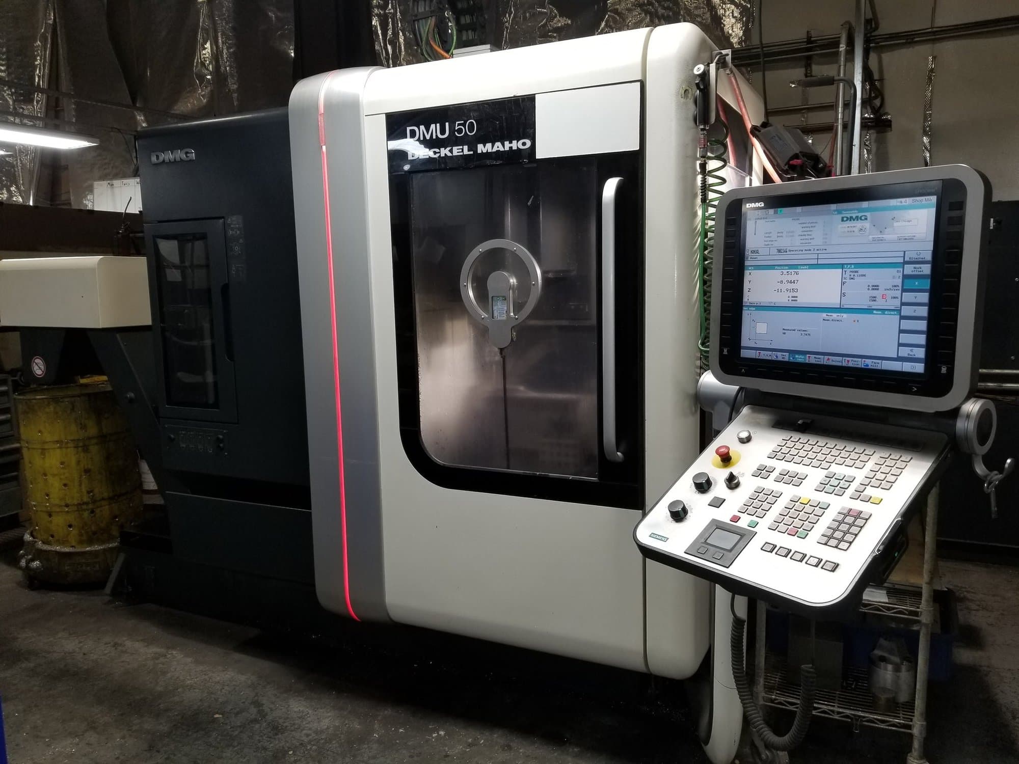 DMG Mori DMU 50 VMC, 2010 - Full 5 Axis, Siemens, Under Power, Available for Inspection