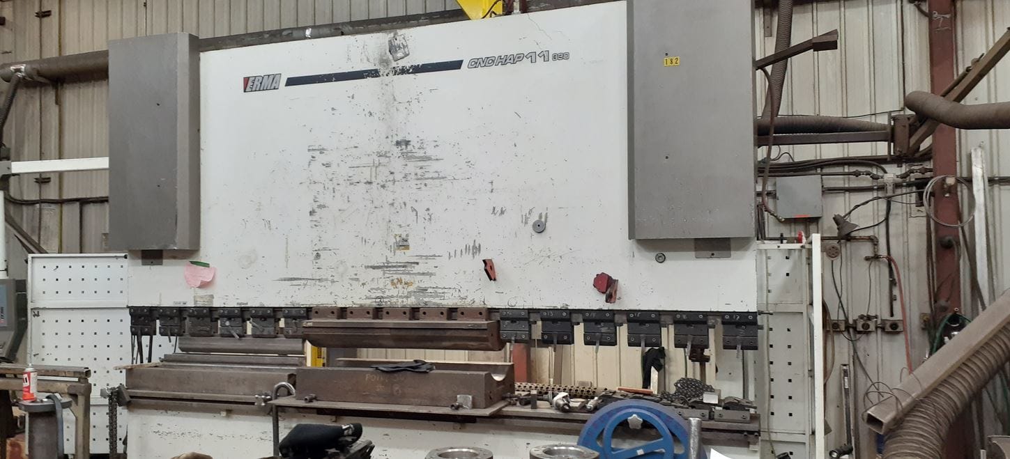 330 Ton x 11' Ermak CNCHAP 11x330 CNC Press Brake, 2006- Cybelec Control (Y1, Y2, X CNC Controlled)