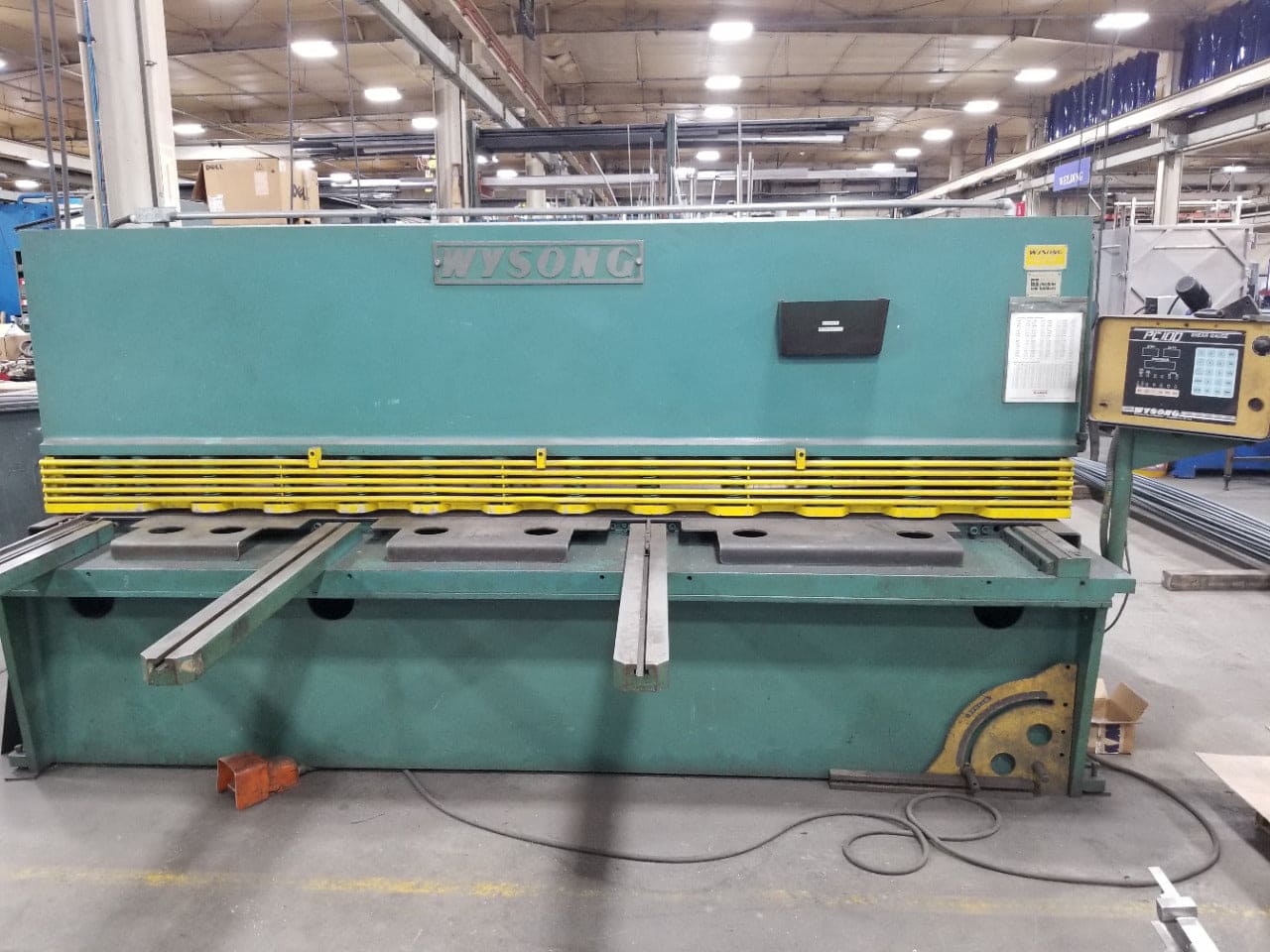 1/4" x 10' Wysong H-2510 Hydraulic Shear, 1990