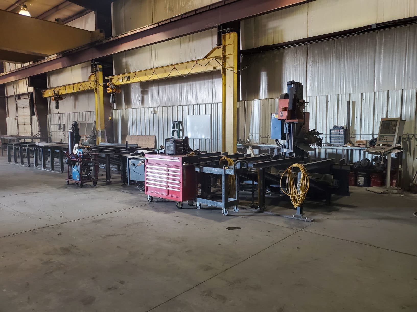 40" x 60' Peddinghaus Ocean Avenger 1000/1B CNC Beam Drill, 2005