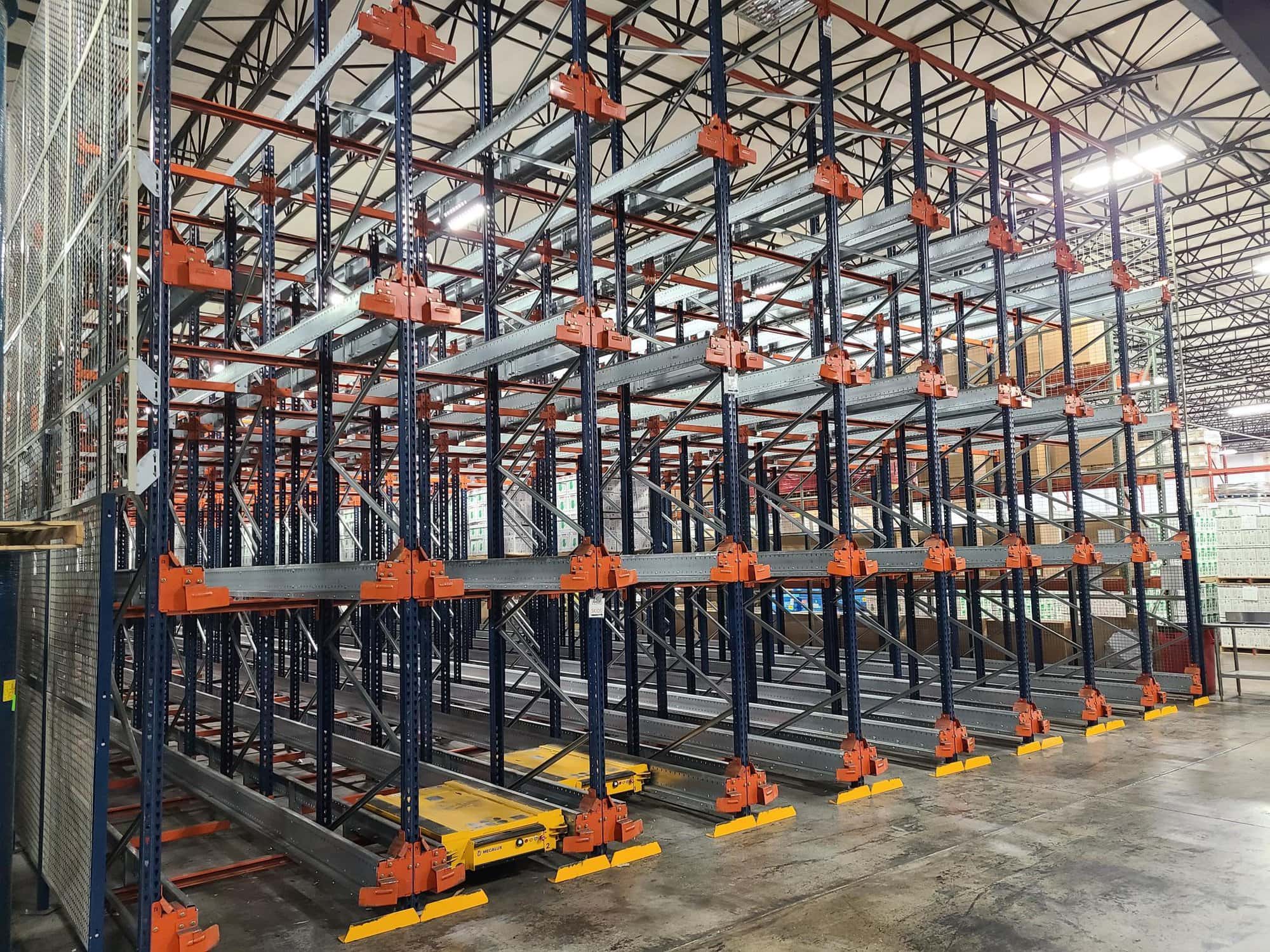 Interlake Storage Racking w/ Pallet Shuttle System, 2019- 720 Pallets Spaces, 3 Pallet Shuttles