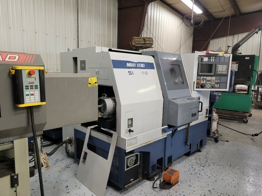 Mori Seiki SL-200, 1997 - With LNS Barfeeder, Tailstock