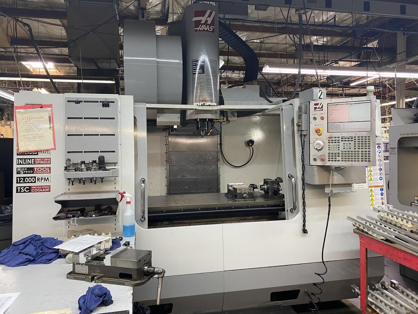 Haas VF-3SSYT, 2008 - WIPS, 40 + 1 Side-Mount, TSC, HSM, 4th Axis